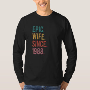 Epische Ehefrau seit 1988 34. Hochzeitstag für T-Shirt