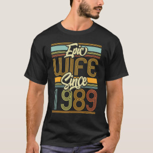 Epische Ehefrau seit 1989 34 Jahr 34 Hochzeitssäng T-Shirt