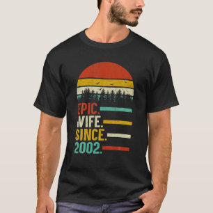 Epische Ehefrau seit 2002, 18. Hochzeitstag Gif T-Shirt
