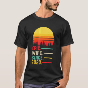Epische Ehefrau seit 2020 glücklicher Jahrestag T-Shirt