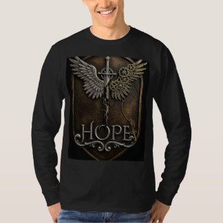 Epische Fantasy-Hoffnungswappen Vintage-Steampunk  T-Shirt