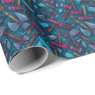 Epische Kampfäxte D&D Krieger Geschenkpapier