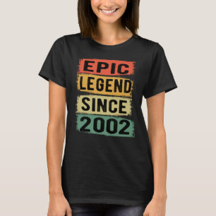 Epische Legende seit 2002 Vintage 2002 Geburtstags T-Shirt