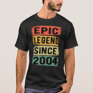 Epische Legende seit 2004 Vintage 2004 Geburtstags T-Shirt