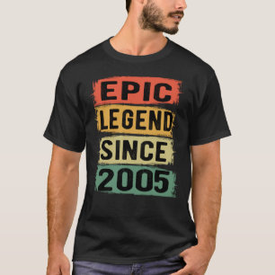 Epische Legende seit 2005 Vintage 2005 Geburtstags T-Shirt