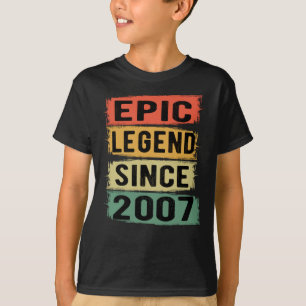 Epische Legende seit 2007 Vintage 2007 Geburtstags T-Shirt