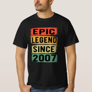 Epische Legende seit 2007 Vintage 2007 Geburtstags T-Shirt