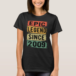 Epische Legende seit 2009 Vintage 2009 Geburtstags T-Shirt