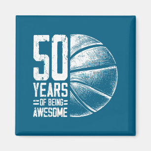 Epische Spielerjahren Basketball Basketball 50. 50 Magnet