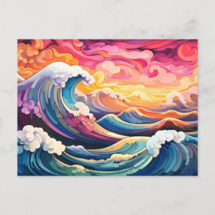 Epische Wellen 10 Postkarte