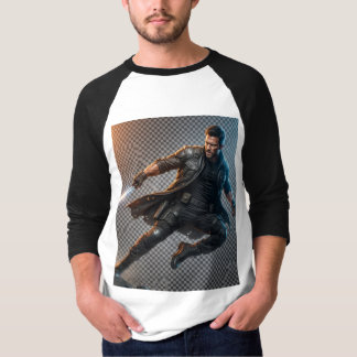 Epischer Action-Krieger T-Shirt
