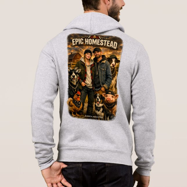 Epischer Bauernhof  -  Hoodie (Rückseite)