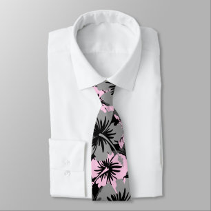 Epischer BlumenHibiskus-hawaiisches doppelseitiges Krawatte