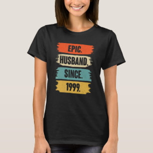 Epischer Ehemann seit 1999 Vintage 23. Hochzeitsta T-Shirt