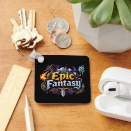 Epischer Fantasy-Liebhaber Schlüsselanhänger