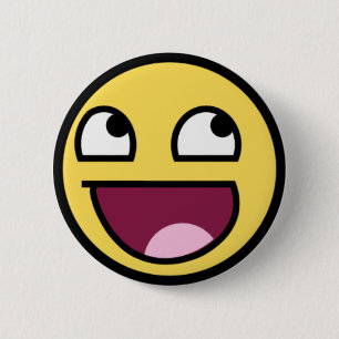 Epischer Gesichts-Knopf Button