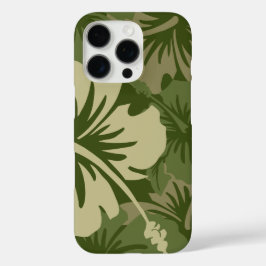 Epischer Hibiskus Floral Hawaiian Olive iPhone 16 Pro Hülle