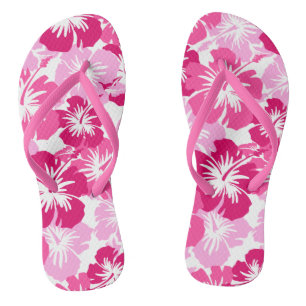 Epischer Hibiskus Hawaiianischer Blumen Aloha-Shir Flip Flops