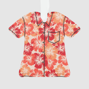Epischer Hibiskus-hawaiisches BlumenAloha Shirt Ornament
