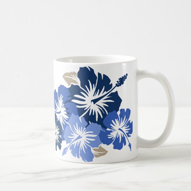 "Epischer Hibiskus" in der blauen Tasse (Rechts)