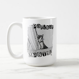 Epischer Parkour-Meister Lustiges Punk-Kitty-Desig Kaffeetasse