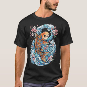 Epischer Samurai-Koi-Fisch T-Shirt