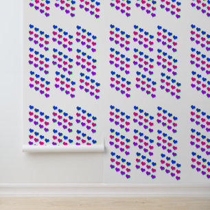 Epischer Spaß Neon-Herzen Spaß Achtziger-Stil Tapete