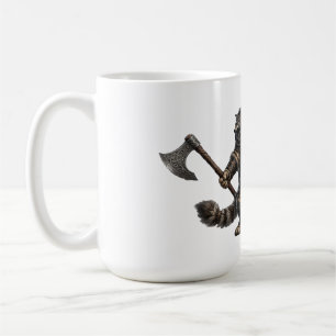 Epischer Wikinger Maine Coon Katzenkrieger Kaffeetasse