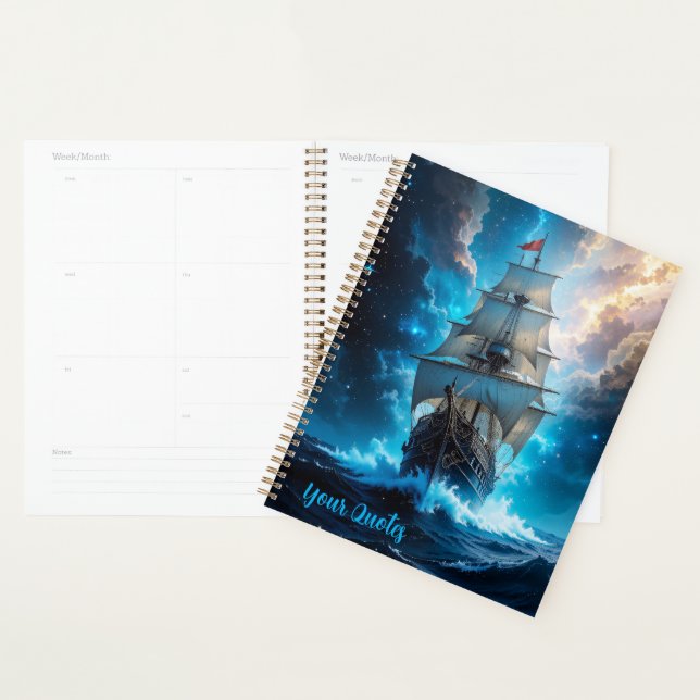 Episches Fantasy-Segelschiff Sturm Ozean Planer (Anzeige)