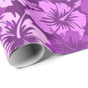 Episches Hibiskus-Blumen-Hawaiian-Geschenkpapier Geschenkpapier