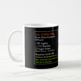 Episches Kaffee-Tasse Schwarzes Tasse