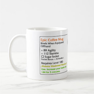 Episches Kaffee-Tassenweiß Tasse