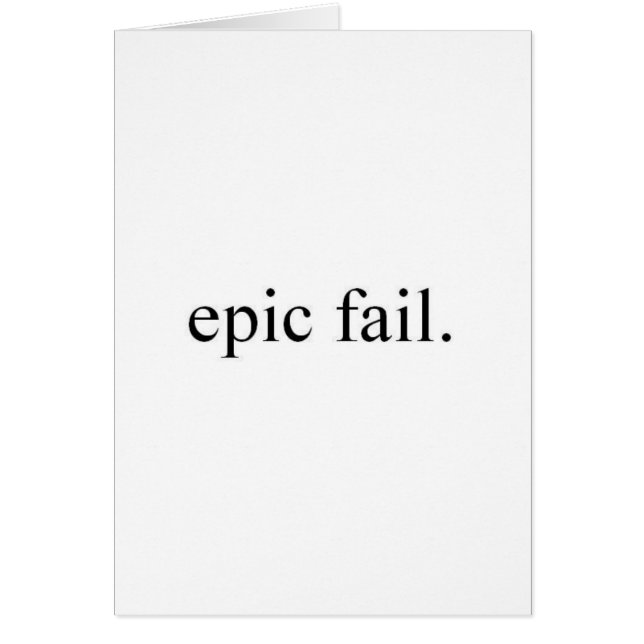 episches Misslingen (Vorne)