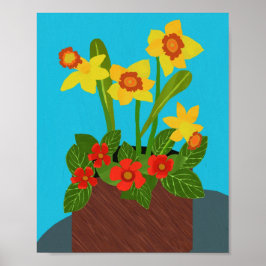 Episcia und Daffodil Poster