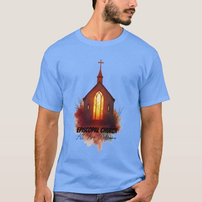 Episcopal Splash Art - Alle sind willkommen T-Shirt (Vorderseite)