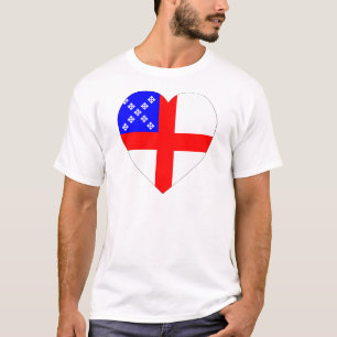 Episkopales Flaggen-Herz T-Shirt