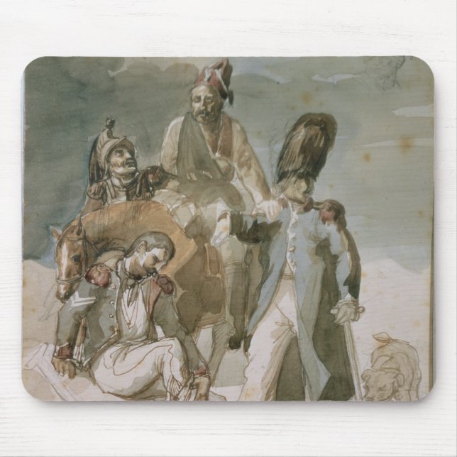 Episode von Napoleons Rückzug Mousepad (Vorne)