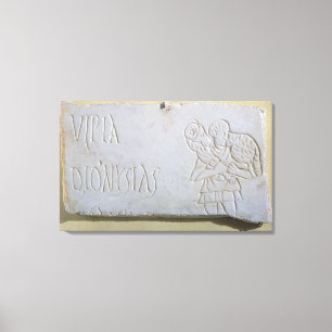 Epitaph mit einem Relief des Guten Hirten Leinwanddruck