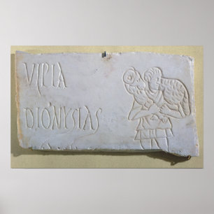 Epitaph mit einer Entlastung von der gute Hirte Poster