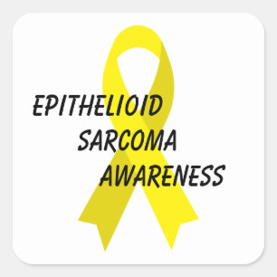 Epithelioid Sarcoma Awareness Ribbon von Janz Quadratischer Aufkleber