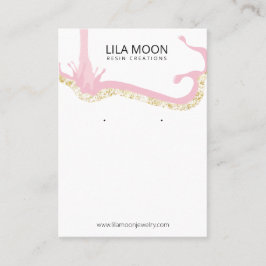 Epoxy Resin Earring Cards Visitenkarte