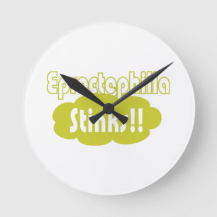 Eproctophilia Stinks!! Runde Wanduhr