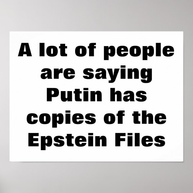 Epstein Files Poster (Vorne)