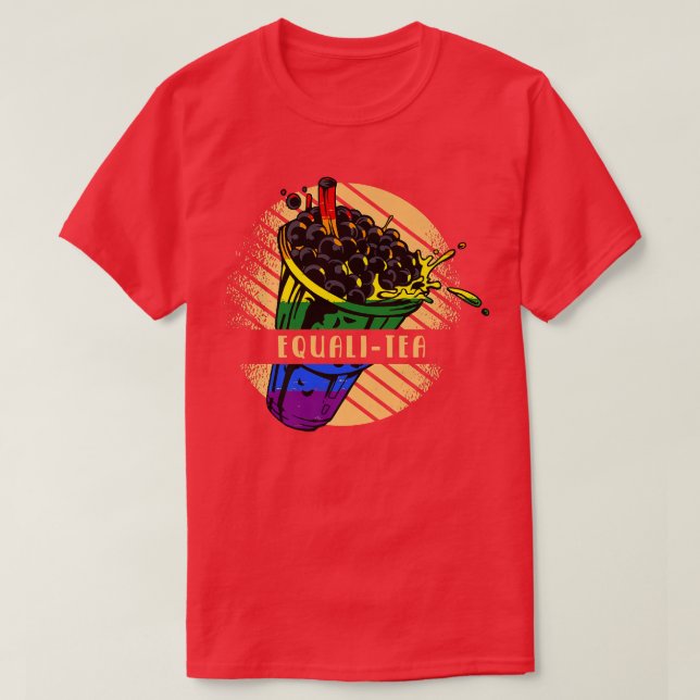 EQUALI-TEA Boba Fan Funny Bubble Tee Premium (Design vorne)