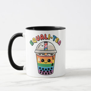 Equali-Tea Lustiger LGBTQ-Bubble-Tea Stolzmonat Tasse