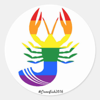 Equality Crawfish Runder Aufkleber