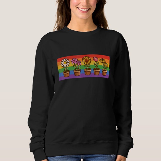 Equality Gay Pride Lgbtq Rainbow Transgender Bisex Sweatshirt (Vorderseite)