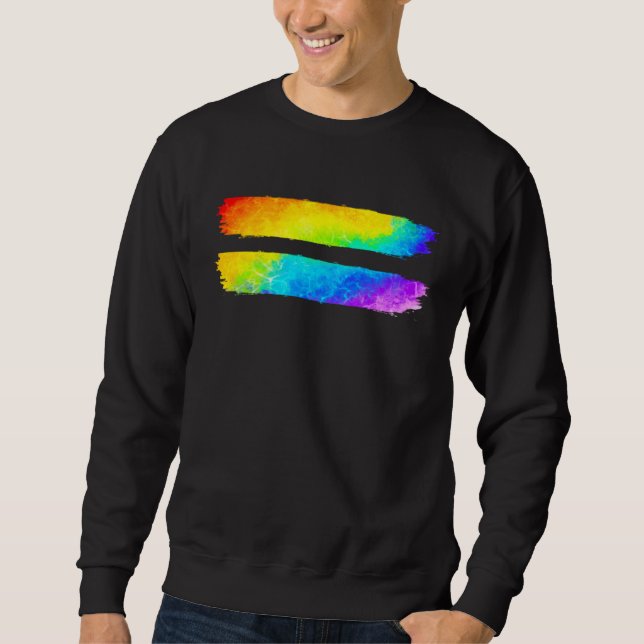 Equality LGBT Pride Awareness Month Gay Lesbian LG Sweatshirt (Vorderseite)