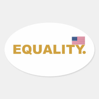 Equality USA Collection 2 Ovaler Aufkleber