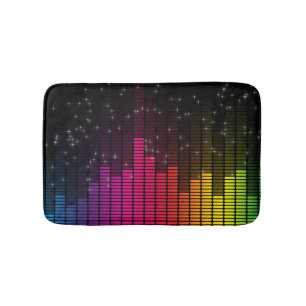 Equalizer Disco-Lichter Musiklautstärke Badematte